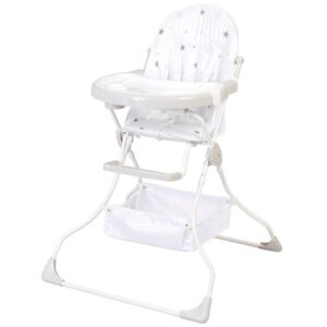 Стульчик для кормления 252 Polini kids Звездное сияние, белый-серый 0002639-14 в Екатеринбурге